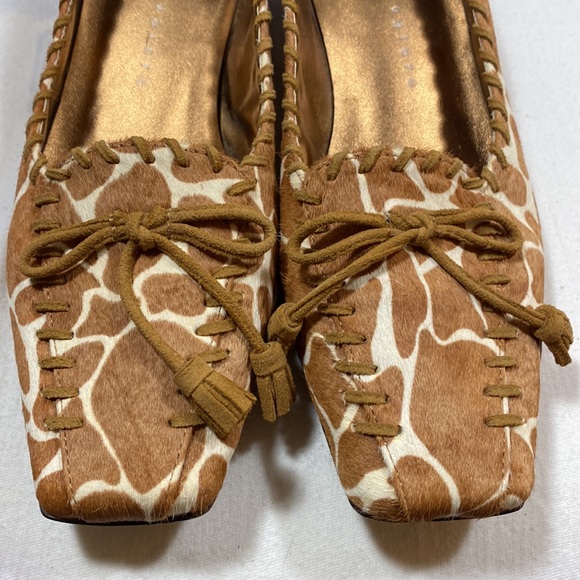Martinez Valero vintage animal print kitten heels sz 7.5 - Picture 6 of 8
